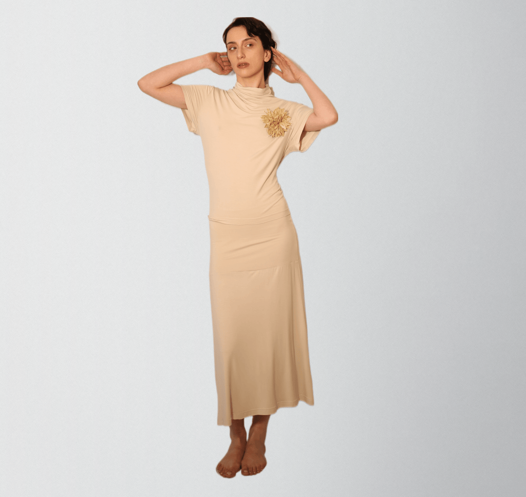 Bamboo Spandex Knit Jersey A-Line Skirt Ensemble – Baleni