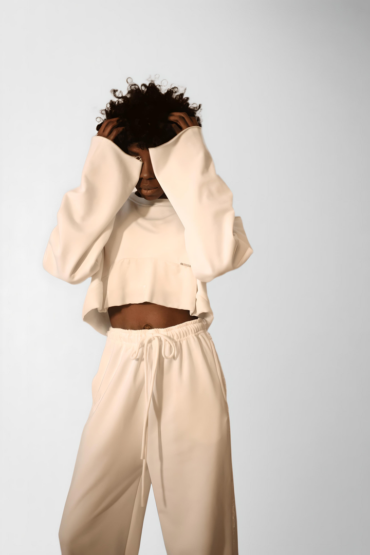 Cotton Three Pieces Silk Velvet Tracksuit