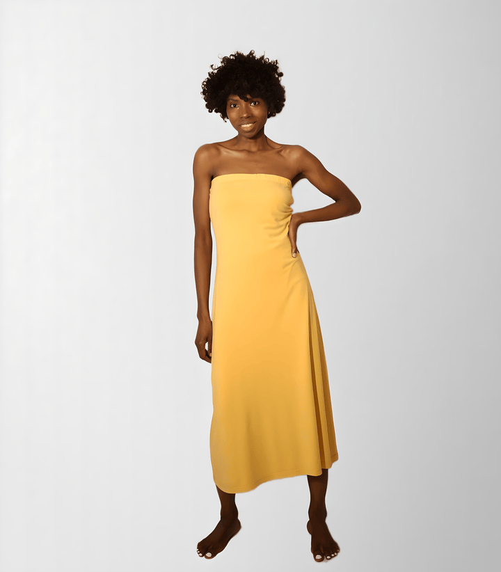 Organic Cotton Strapless Dress