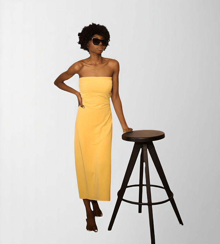 Organic Cotton Strapless Dress
