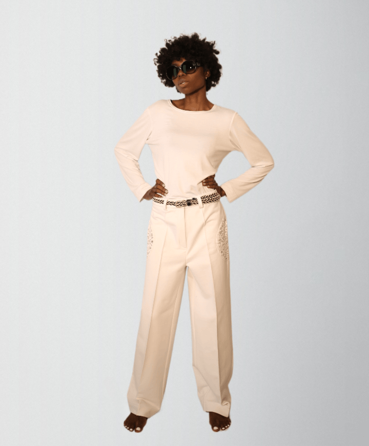 Virgin Cotton Heavyweight Laced Trousers