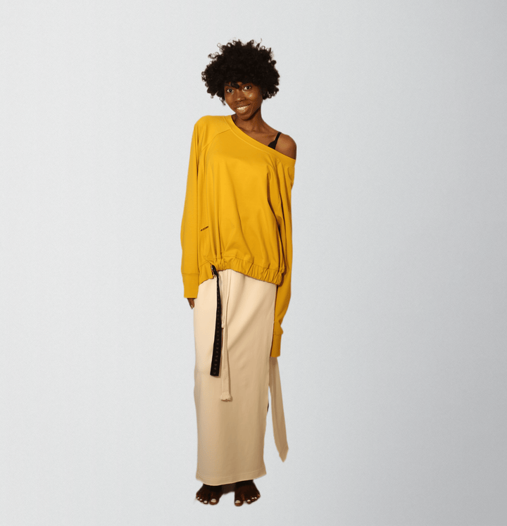 Long sleeves soft organic cotton eco jersey top - Baleni