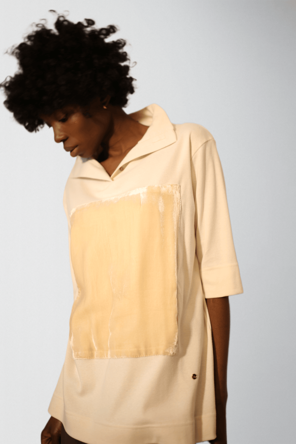 Luxe bamboo cotton jersey tops with silk velvet