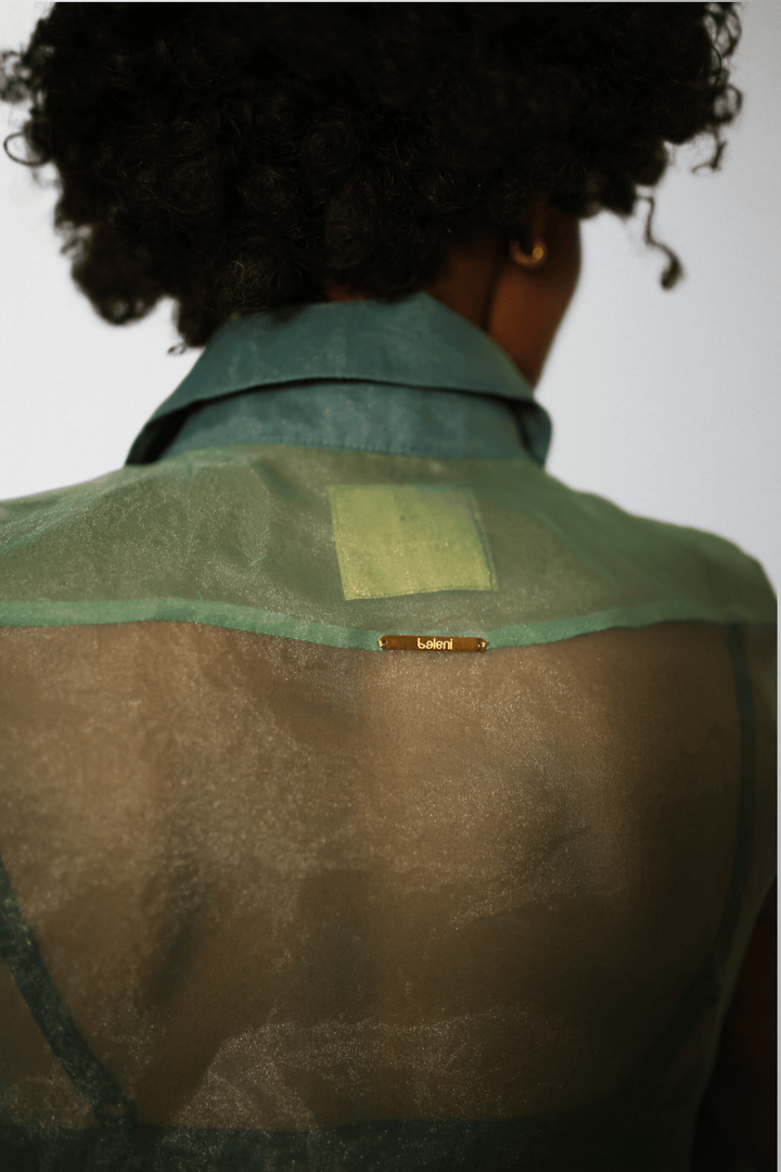 Silk Velvet Lightweight Organza Sheer Blouse