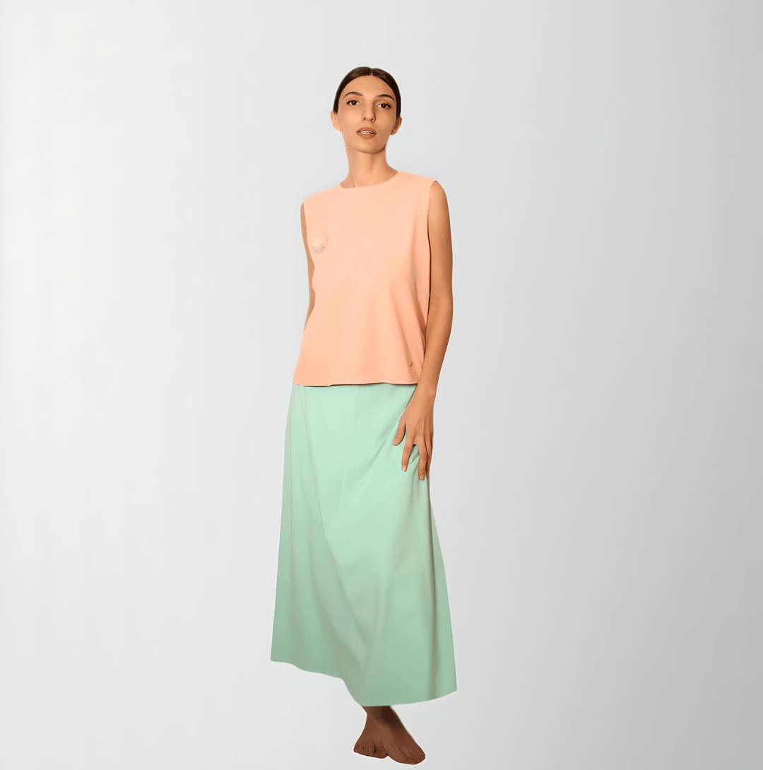 Cotton Spandex A-Line Skirt