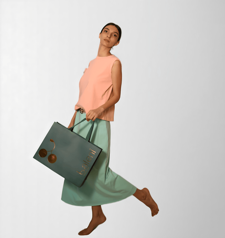 Cotton Spandex A-Line Skirt