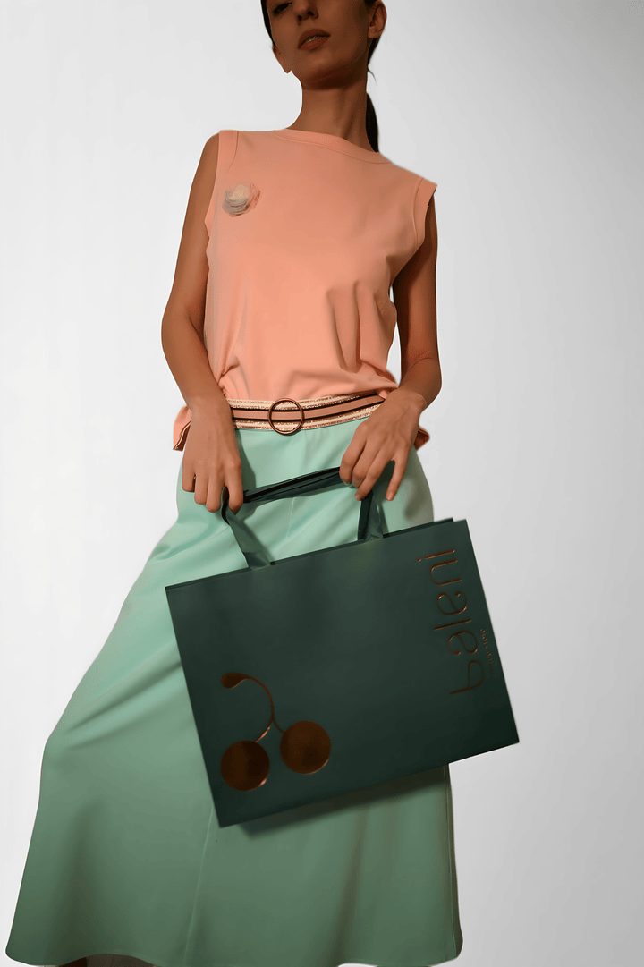 Cotton Spandex A-Line Skirt