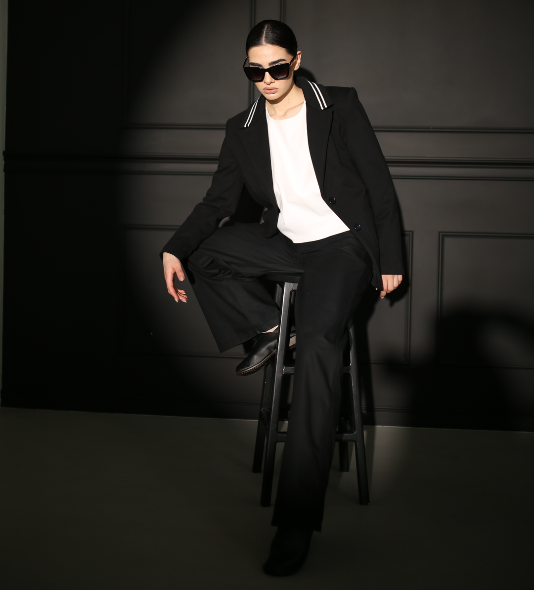 Ribbed Virgin Cotton Heavy Blazer