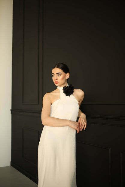 Silk Velvet High-Grade Real Evening Dress
