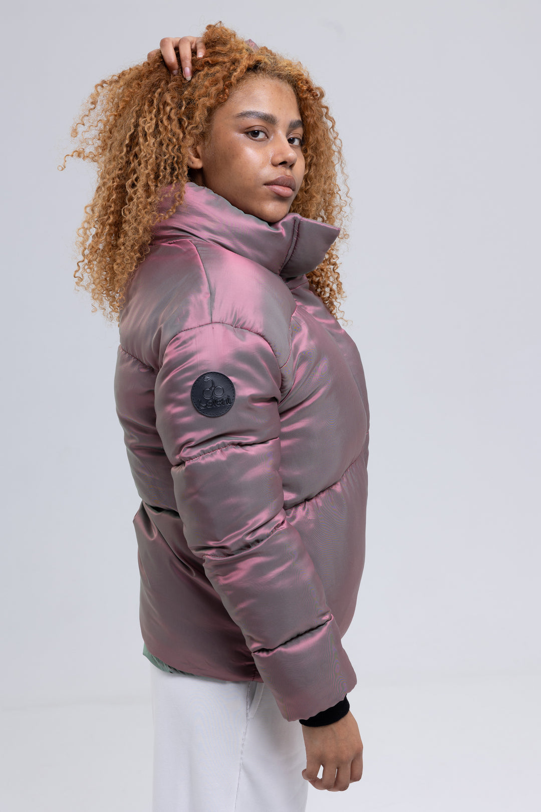 Two Tone Twill Puffer Jacket