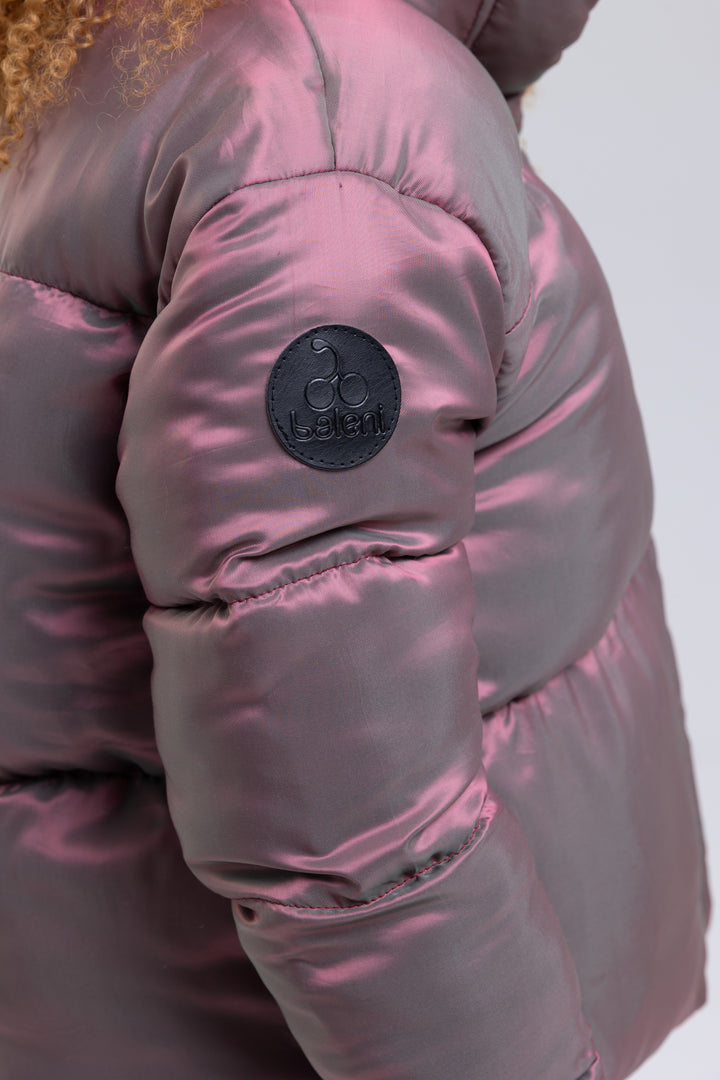 Two Tone Twill Puffer Jacket