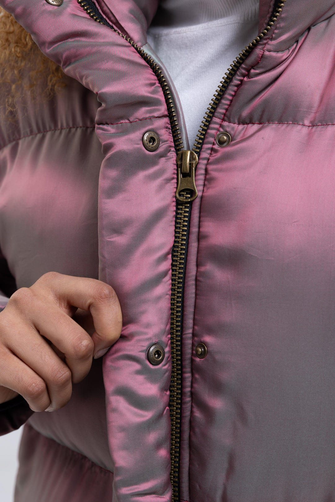 Two Tone Twill Puffer Jacket