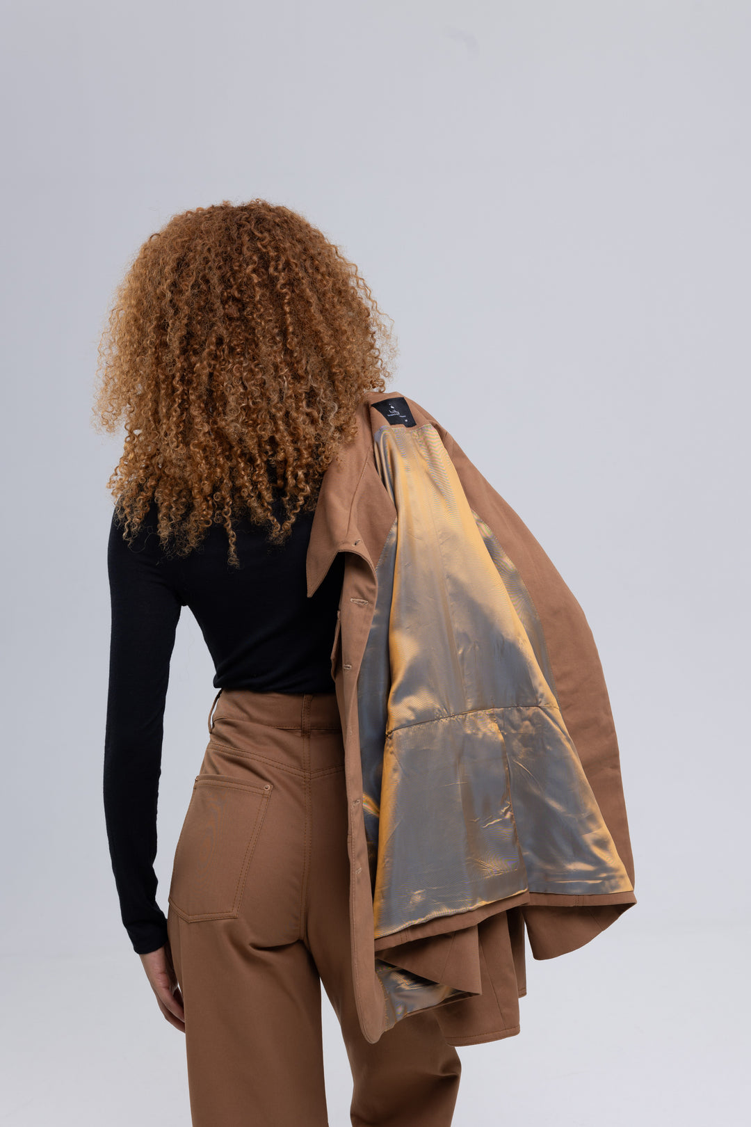 Cotton Twill Fitted Utility Jacket