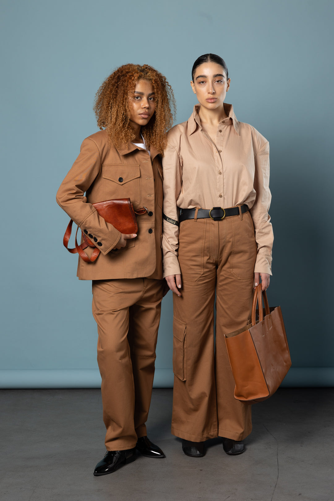 Cotton Twill Fitted Utility Jacket