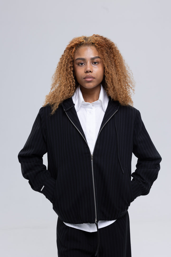 Striped Wide-Leg Woven Tracksuit