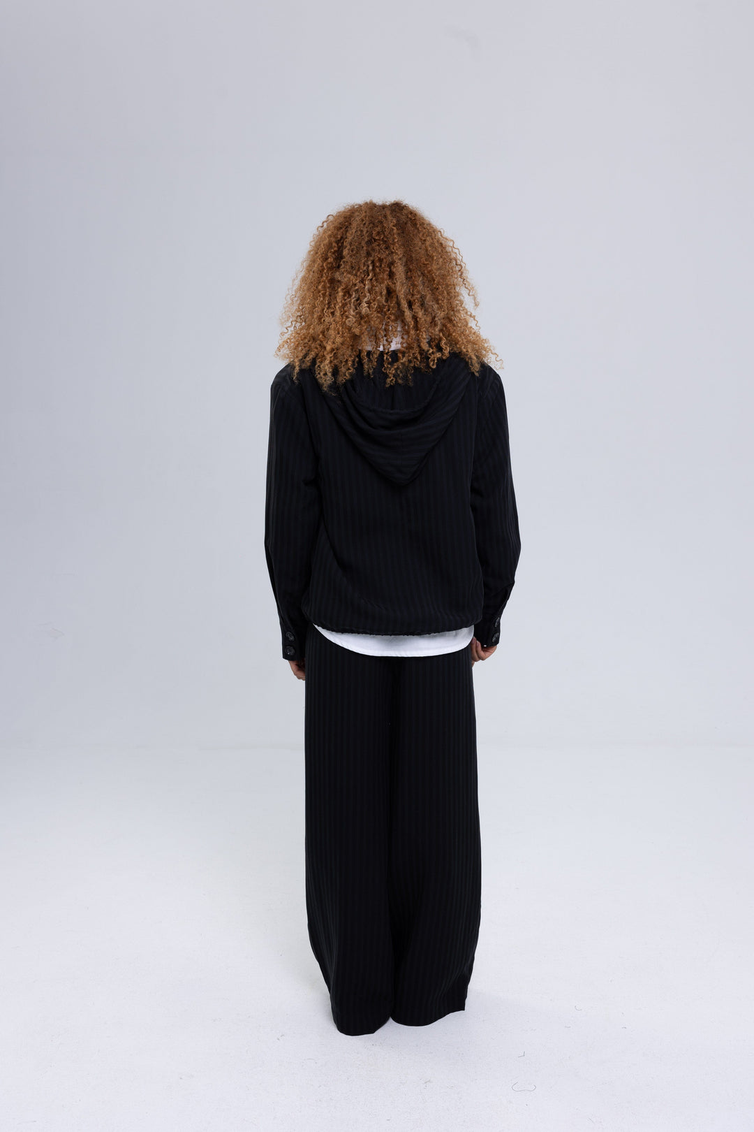 Striped Wide-Leg Woven Tracksuit