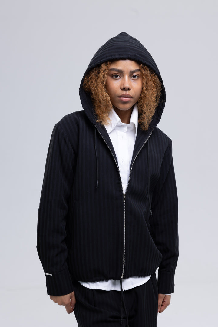 Striped Wide-Leg Woven Tracksuit