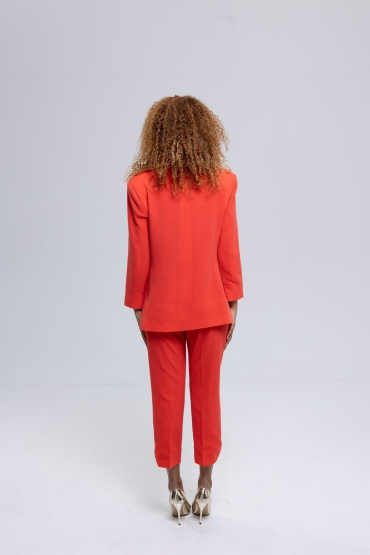 Doublewave Crepe Slim Crop Pants Ensemble