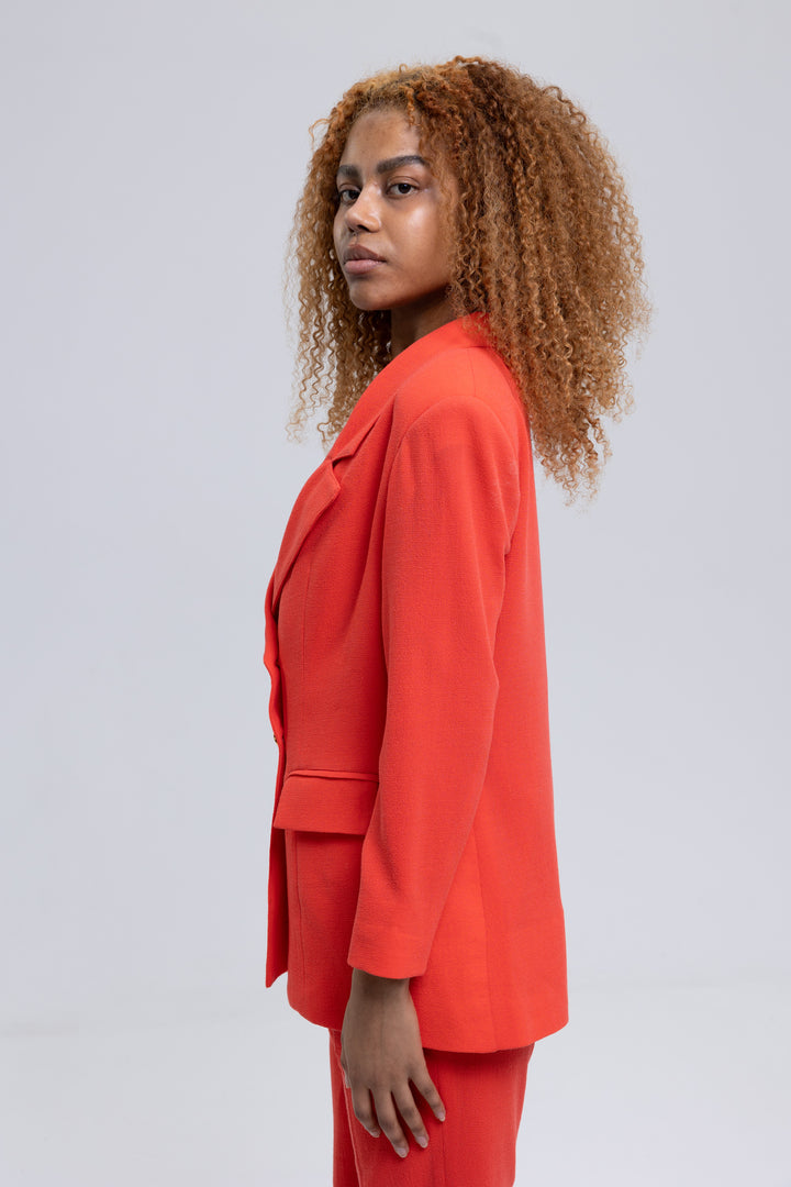Doublewave Crepe Slim Crop Pants Ensemble