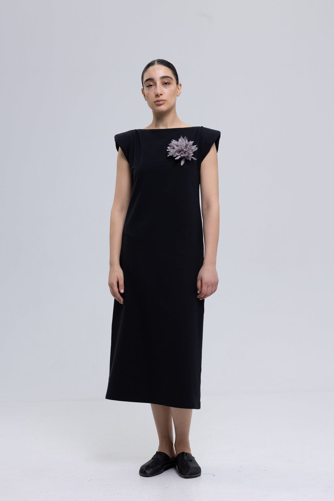 French Terry Cotton High-Quality Dress