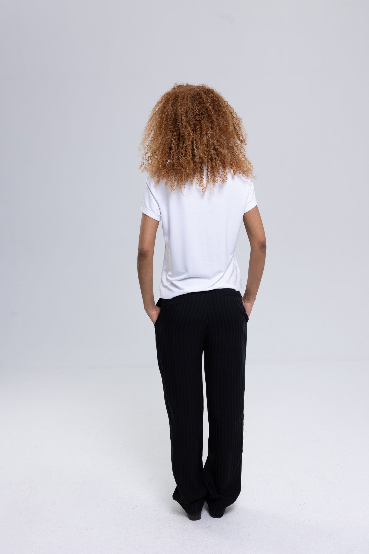 Classy striped woven pants