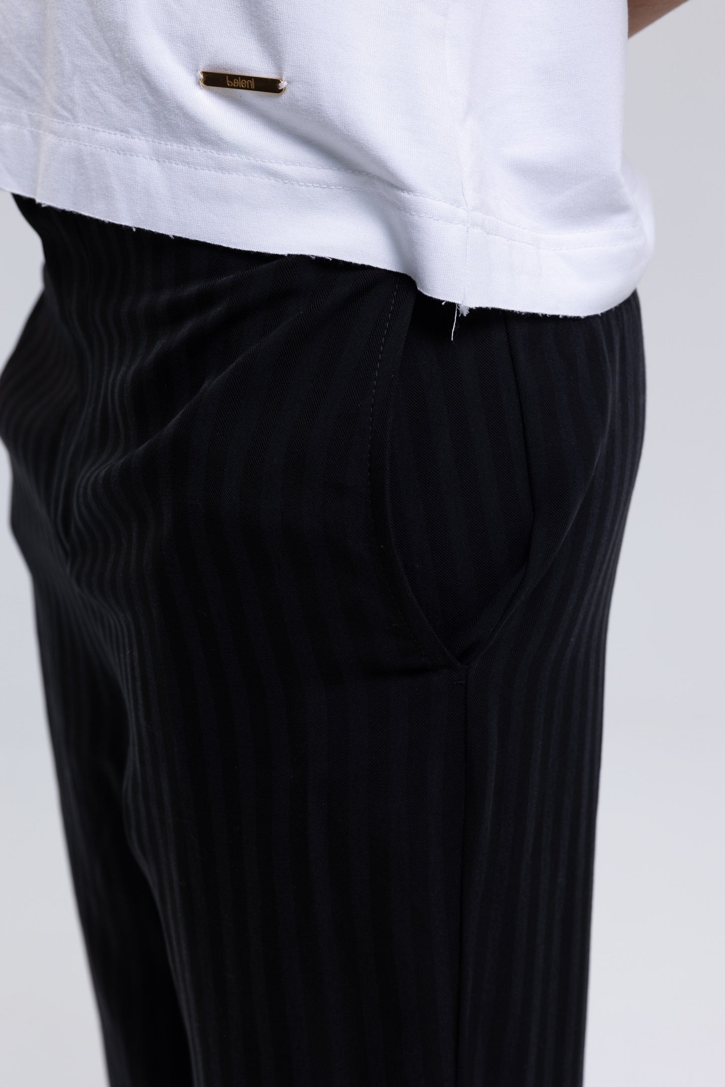 Classy striped woven pants