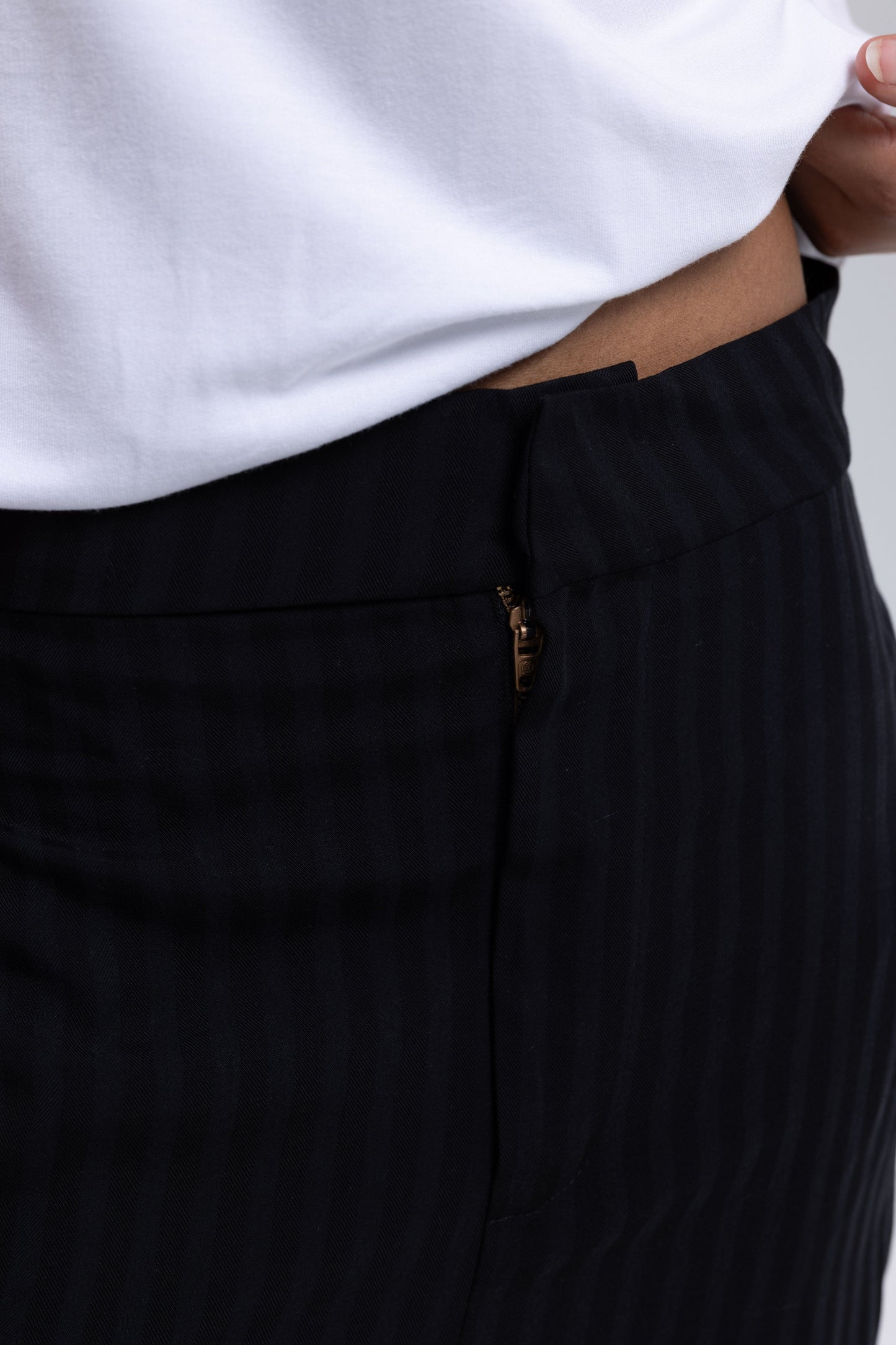 Classy striped woven pants