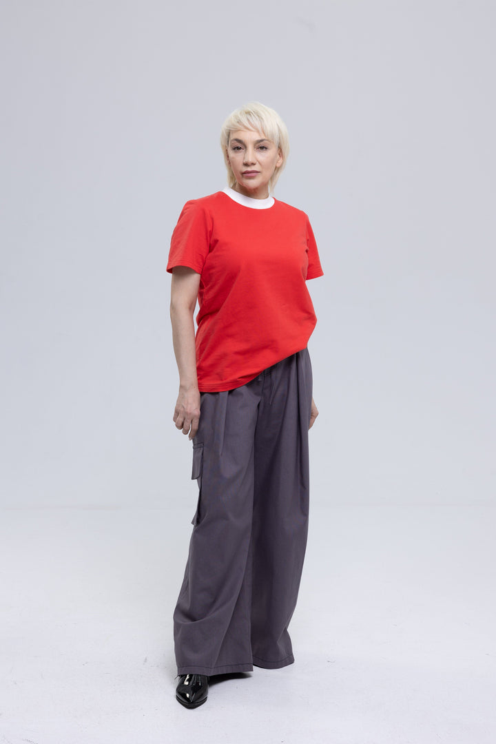 Crew-Neck Cotton Elastane T-Shirt