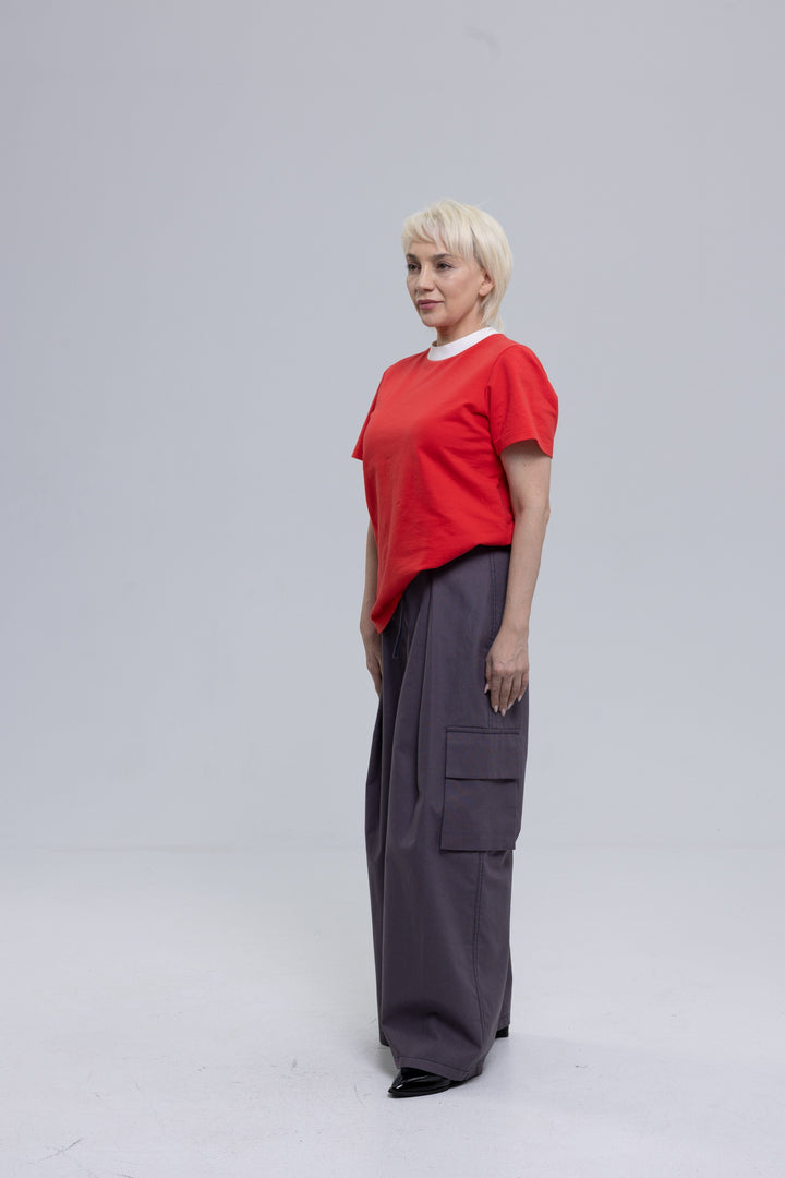 Crew-Neck Cotton Elastane T-Shirt