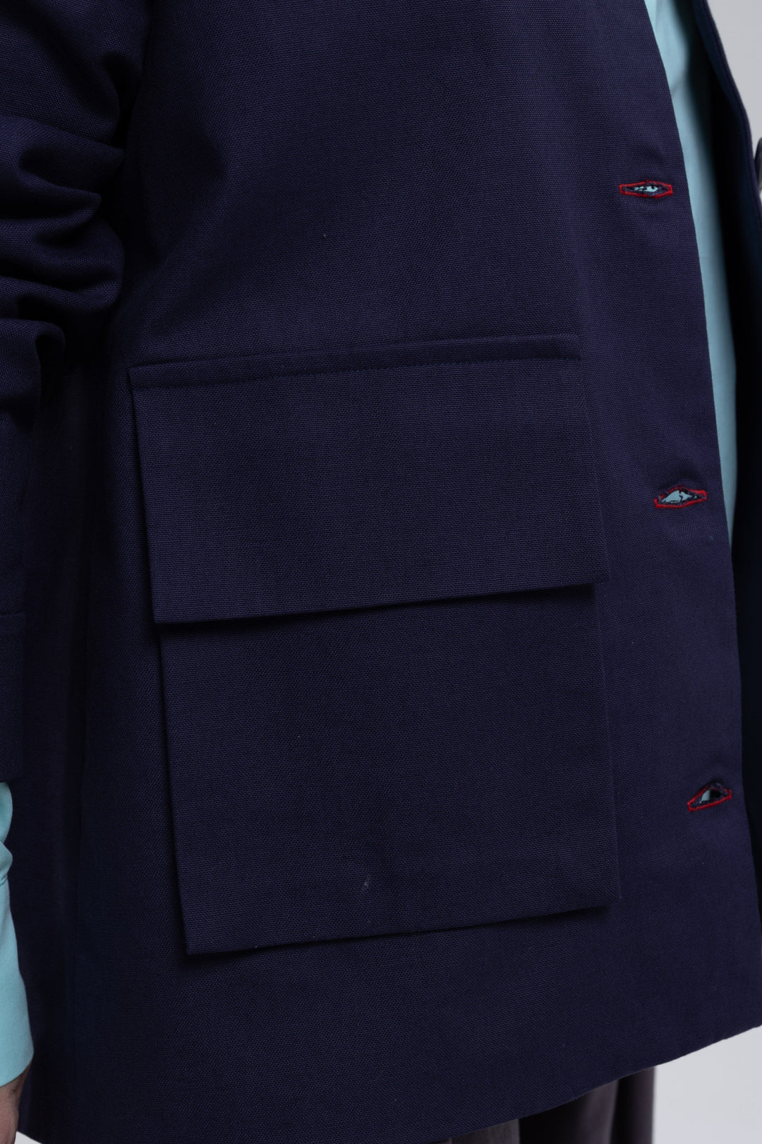 Soft Cotton Canvas Blazer