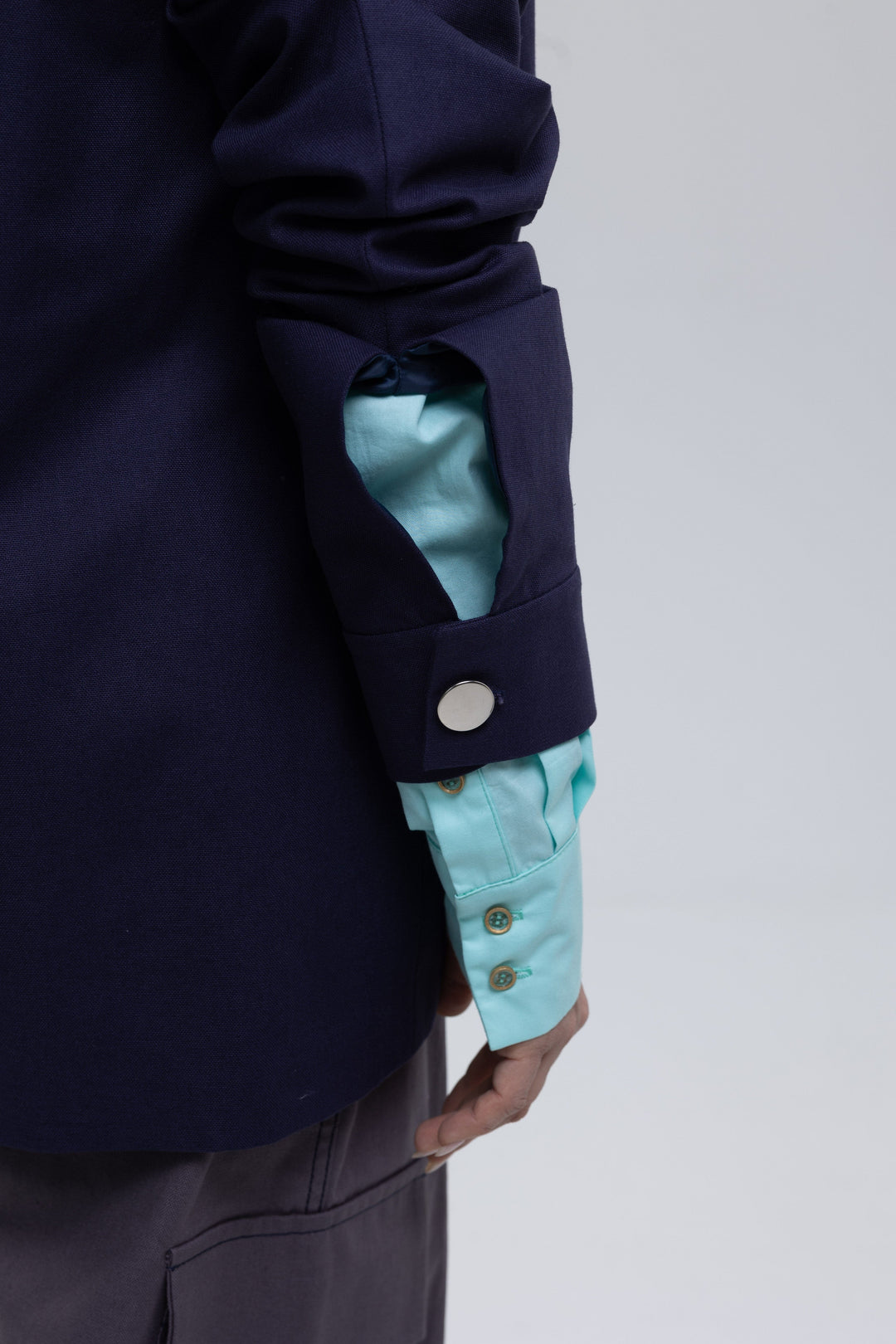 Soft Cotton Canvas Blazer