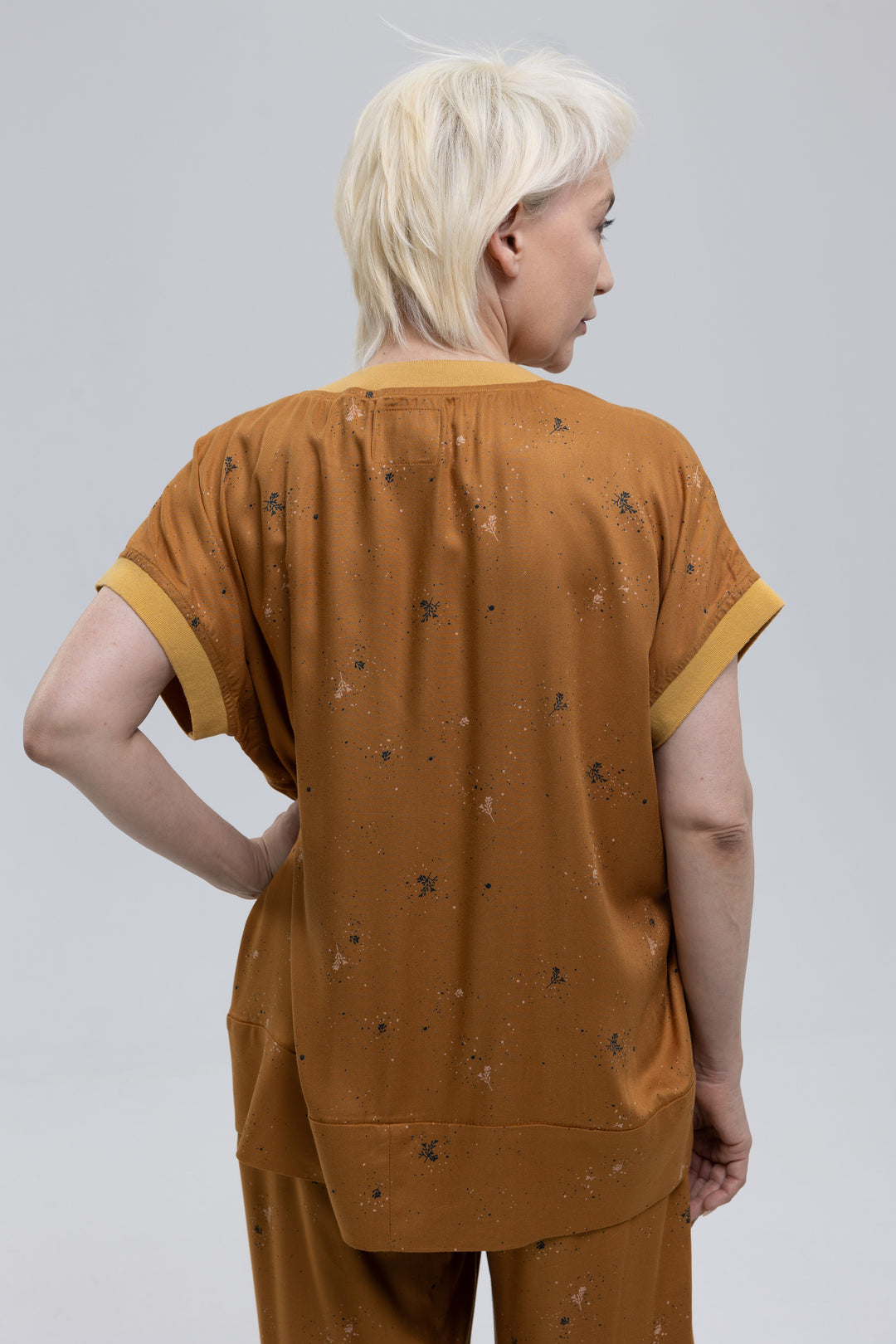 Viscose Wide-Leg Pants Ensemble