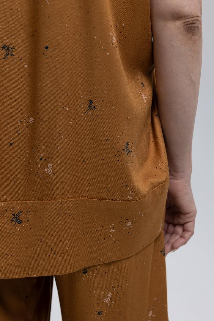 Viscose Wide-Leg Pants Ensemble
