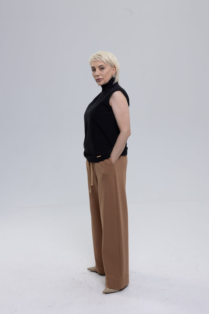 Soft Organic Cotton Eco Jersey Turtleneck Top