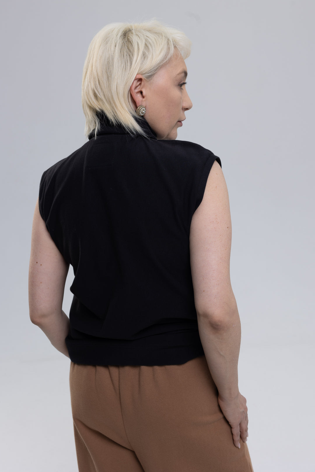 Soft Organic Cotton Eco Jersey Turtleneck Top