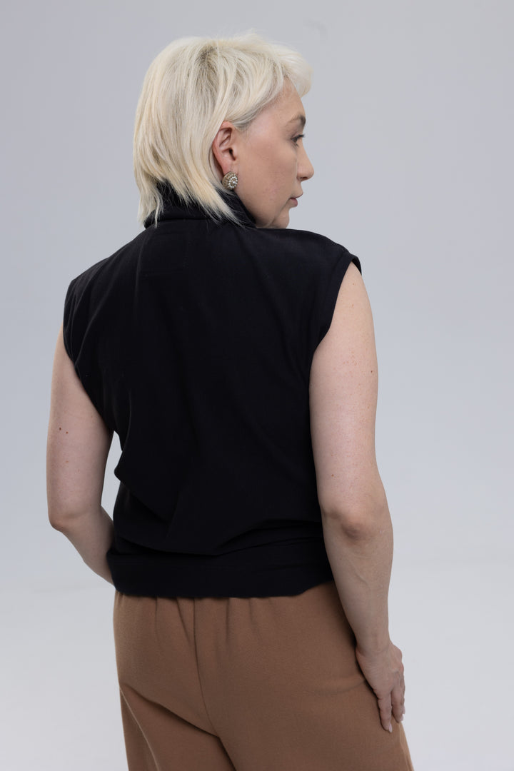 Soft Organic Cotton Eco Jersey Turtleneck Top