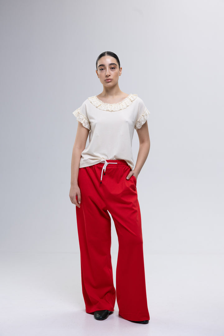 Spandex Cotton Casual Blouse