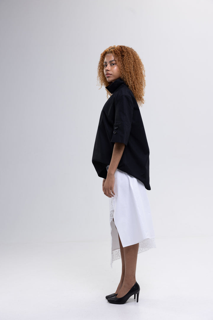Soft Cotton Canvas Skirt Ensemble