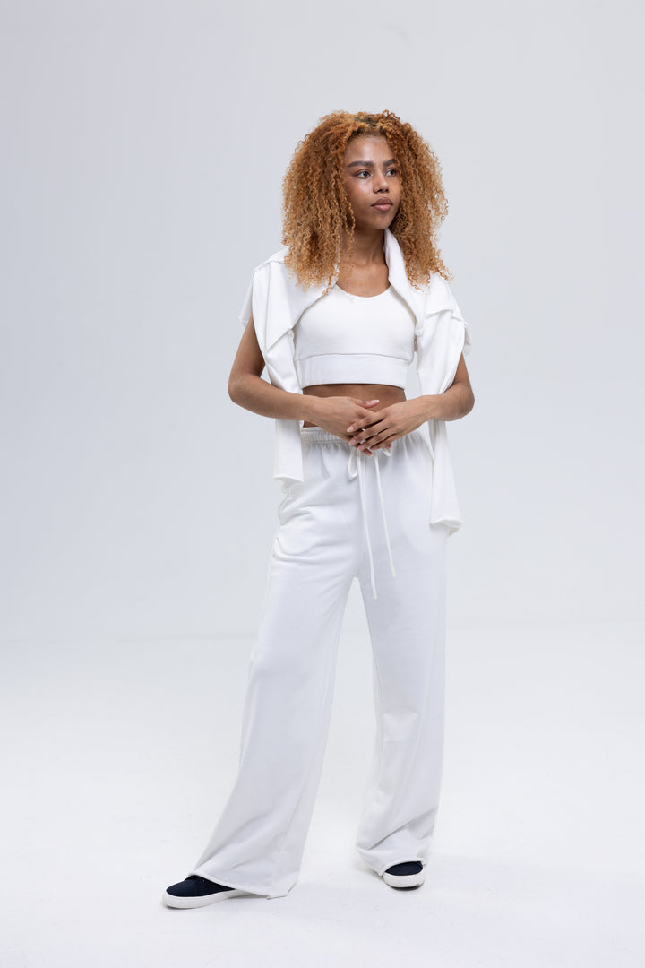 Cotton Woven Casual Three Pieces Tracksuit