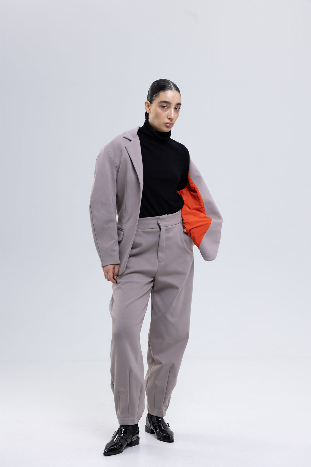 Heavy Spandex Cotton Trousers Ensemble