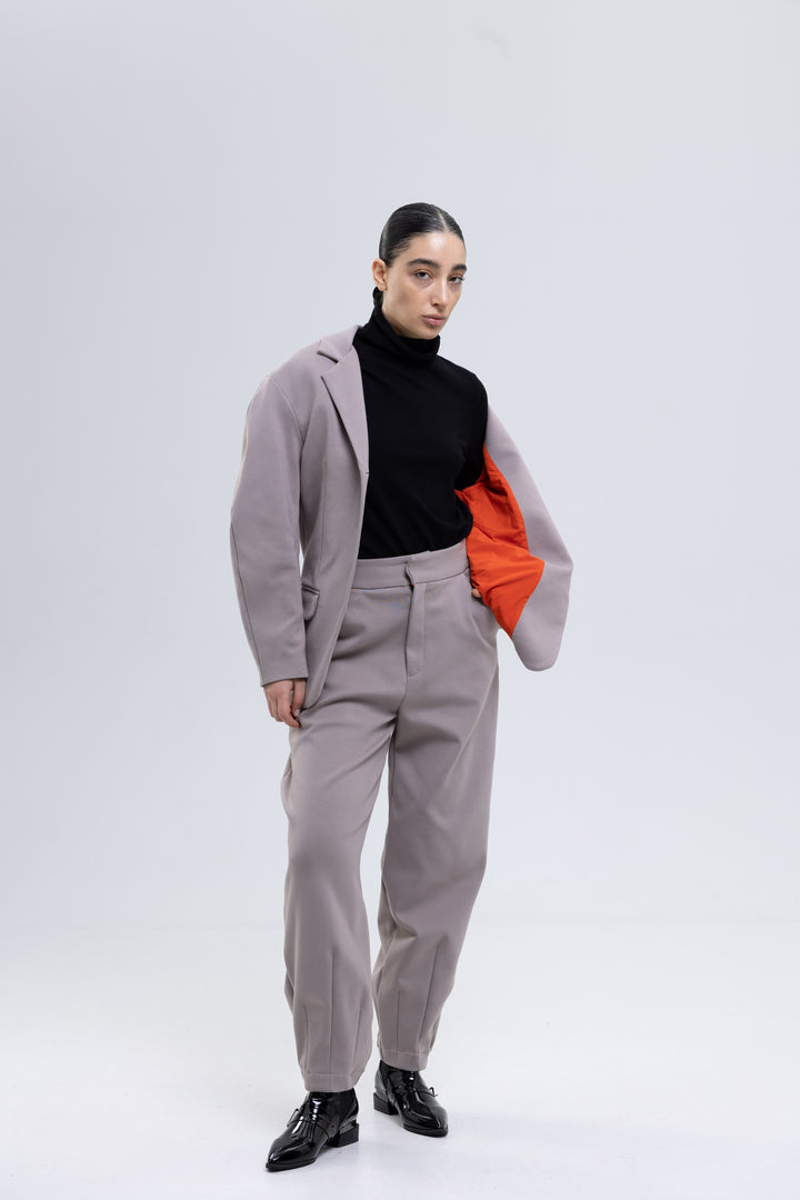 Heavy Spandex Cotton Trousers Ensemble