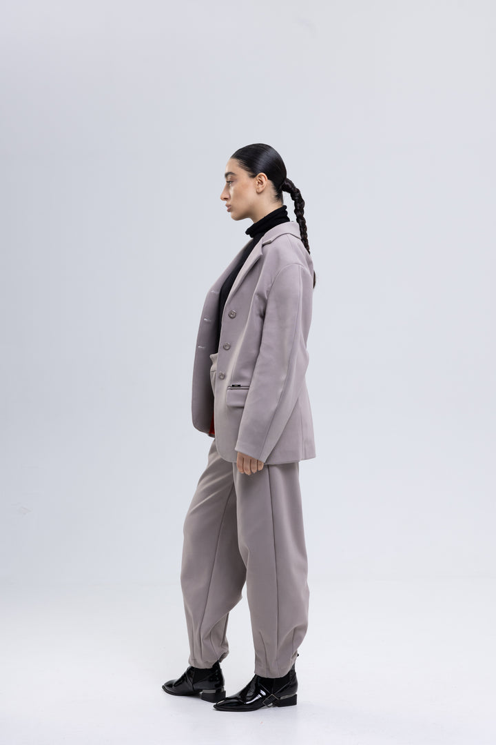 Heavy Spandex Cotton Trousers Ensemble