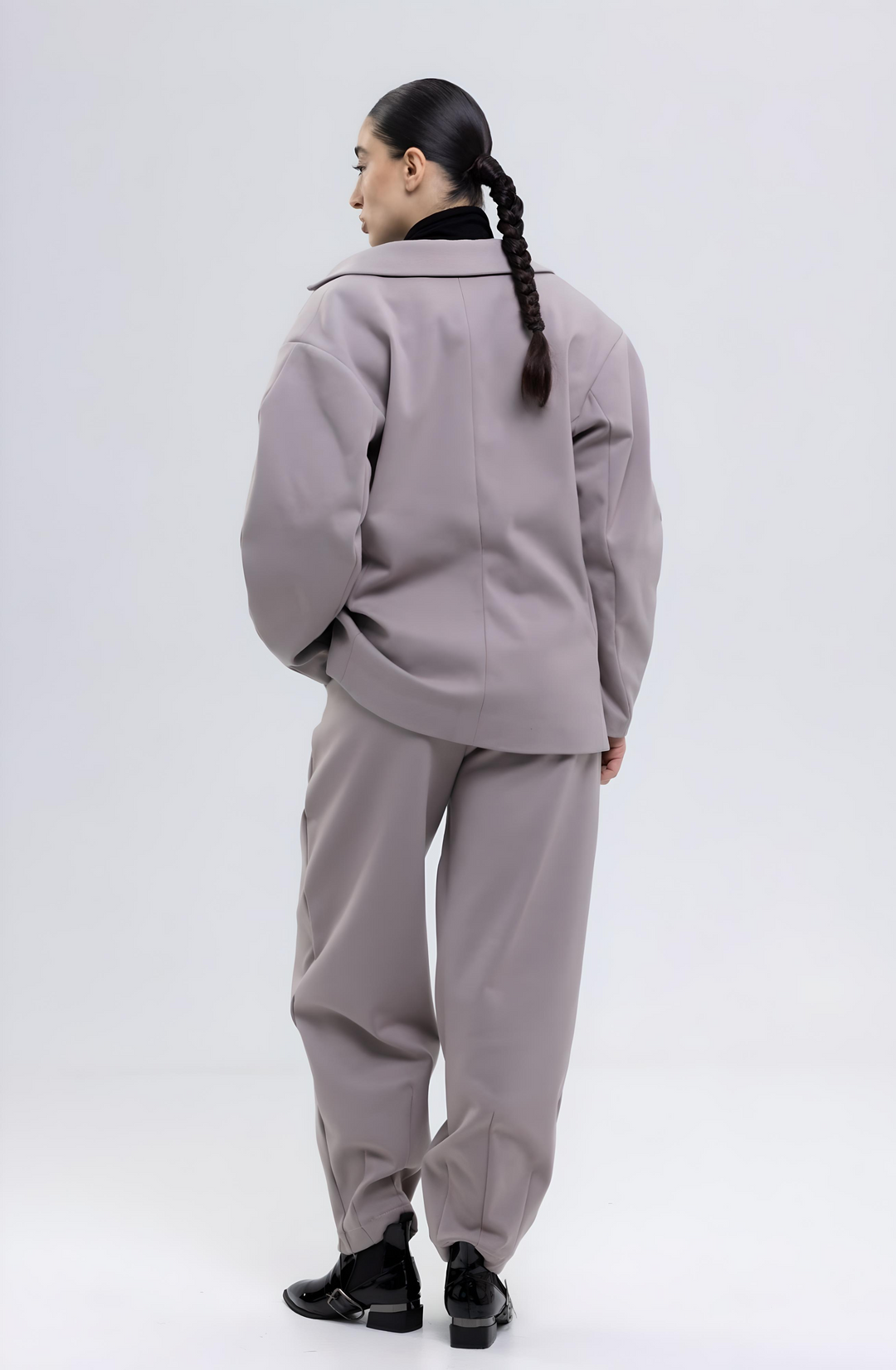 Heavy Spandex Cotton Trousers Ensemble