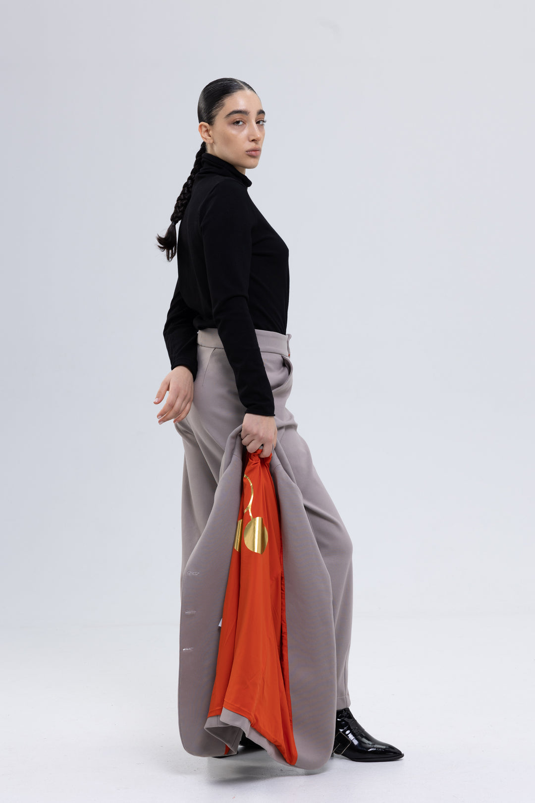 Heavy Spandex Cotton Trousers Ensemble