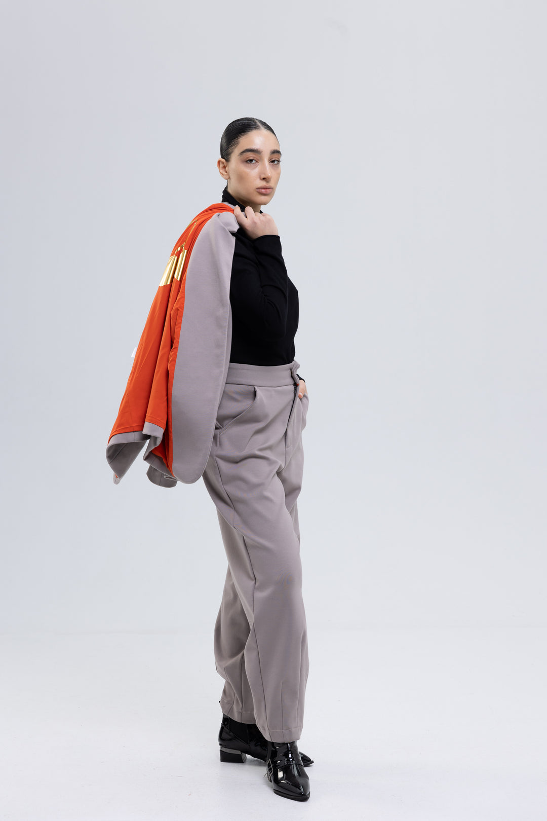 Heavy Spandex Cotton Trousers Ensemble
