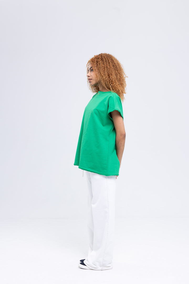 French Terry Cotton Elastane T-Shirt