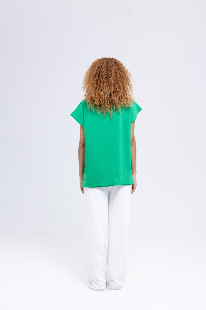 French Terry Cotton Elastane T-Shirt