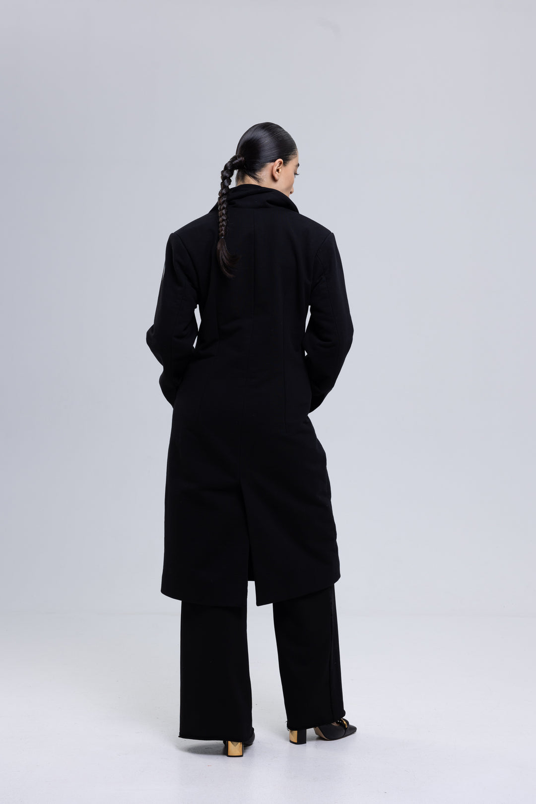 Single-Breasted Heavy Cotton Coat