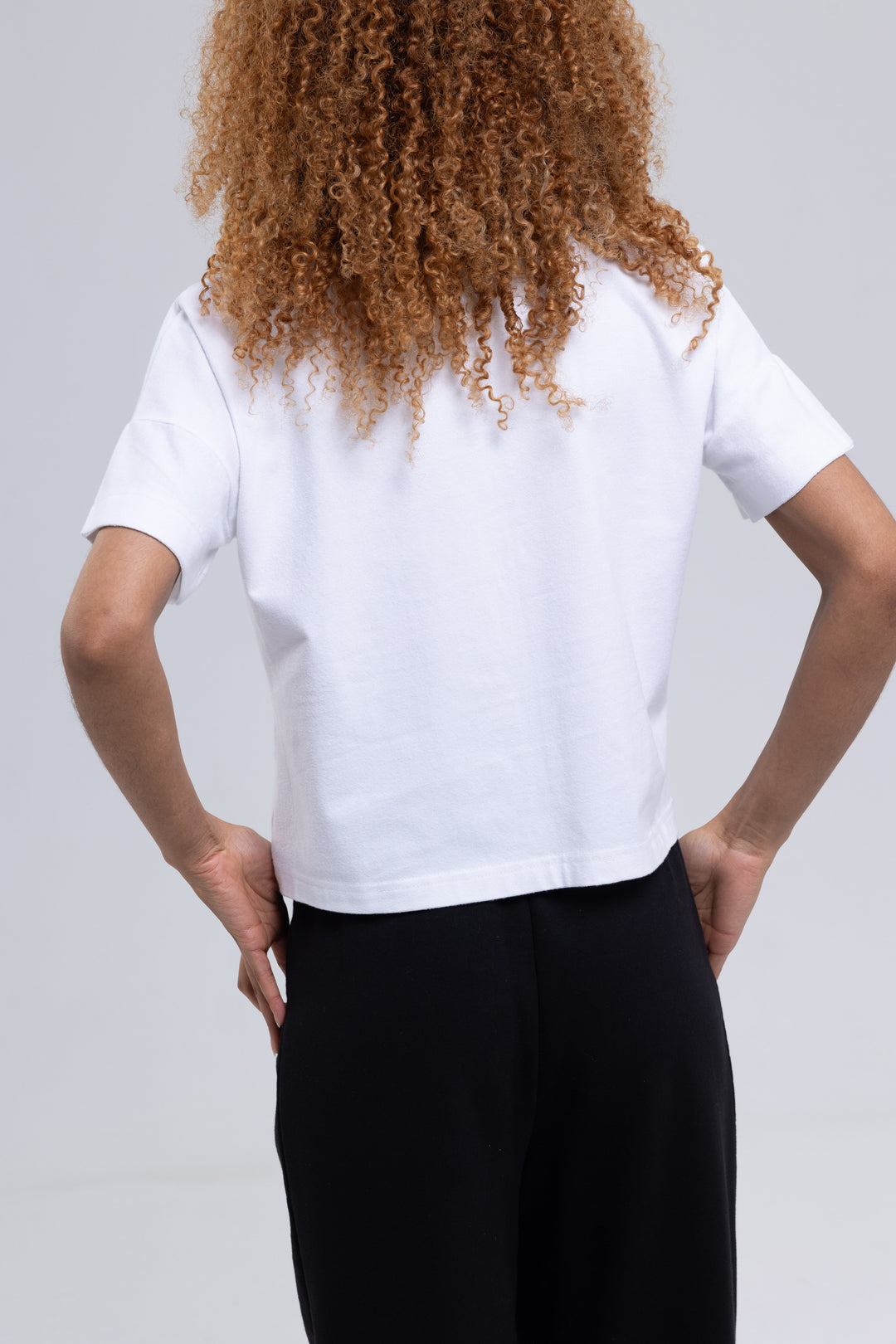 Casual Cropped Cotton T-Shirt