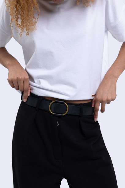 Wide-Leg Virgin Cotton Heavy Trousers